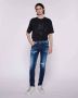 John Richmond Tranentrekkende Slim-Fit Jeans Blauw Heren - Thumbnail 4