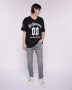 John Richmond Oversized T-shirt met contrasterende print Zwart Heren - Thumbnail 4