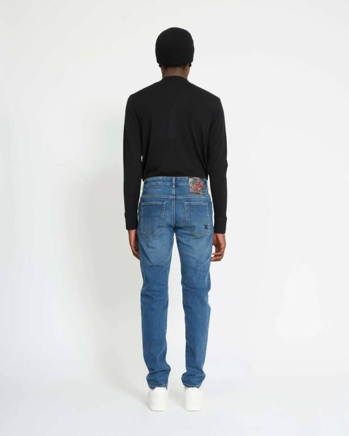 John Richmond Slim-fit Jeans Stijlvol en Comfortabel Blauw Heren