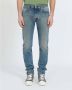 John Richmond Slim-Fit Faded Jeans Blauw Heren - Thumbnail 2