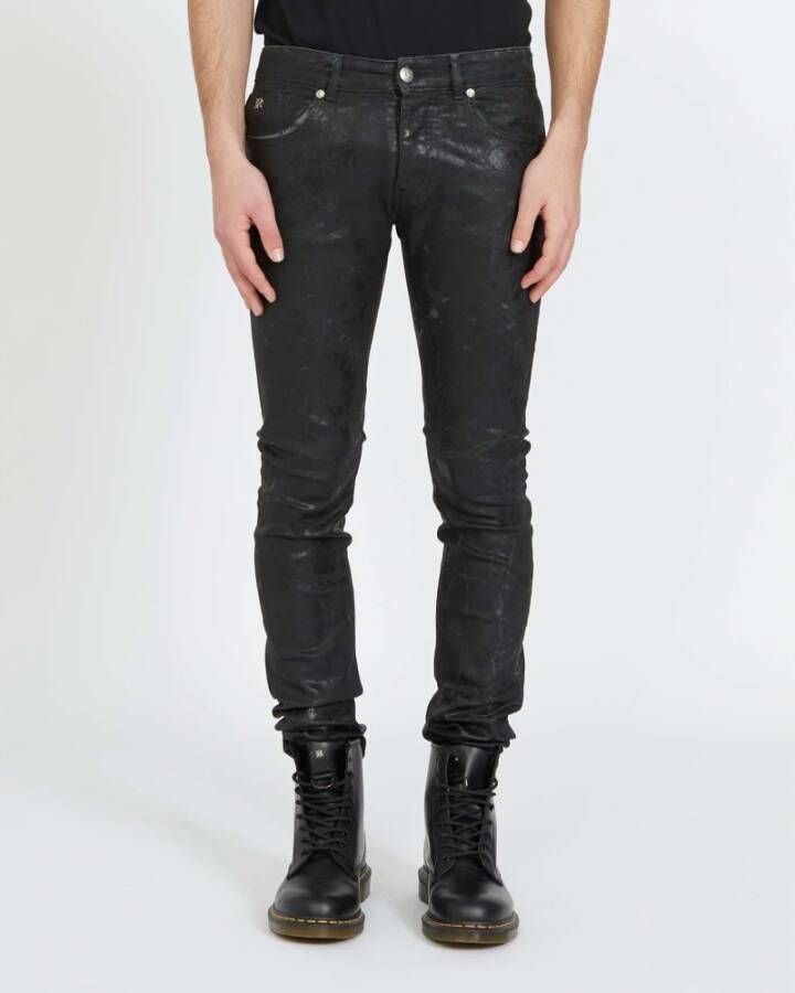 John Richmond Moderne Slim-fit Jeans Zwart Heren