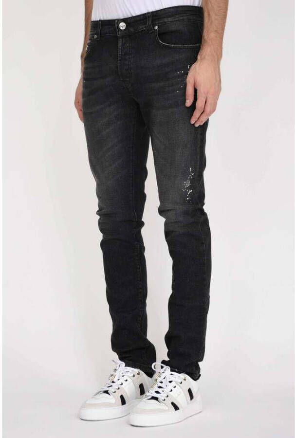 John Richmond Slim-fit jeans Zwart Heren