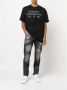 John Richmond Zwarte Slim-Fit Jeans met Vervaagd Effect en Spetter Detail Black Heren - Thumbnail 4