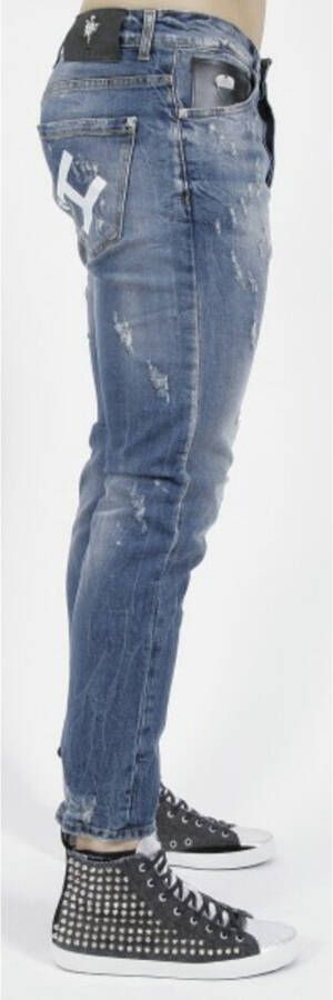 John Richmond Slim-fit jeans Zwart Heren