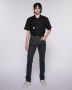 John Richmond Gepatrooniseerde Slim Fit Jeans Zwart Heren - Thumbnail 2