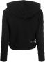 John Richmond Crop Hoodie met Mouwprint Black Dames - Thumbnail 2