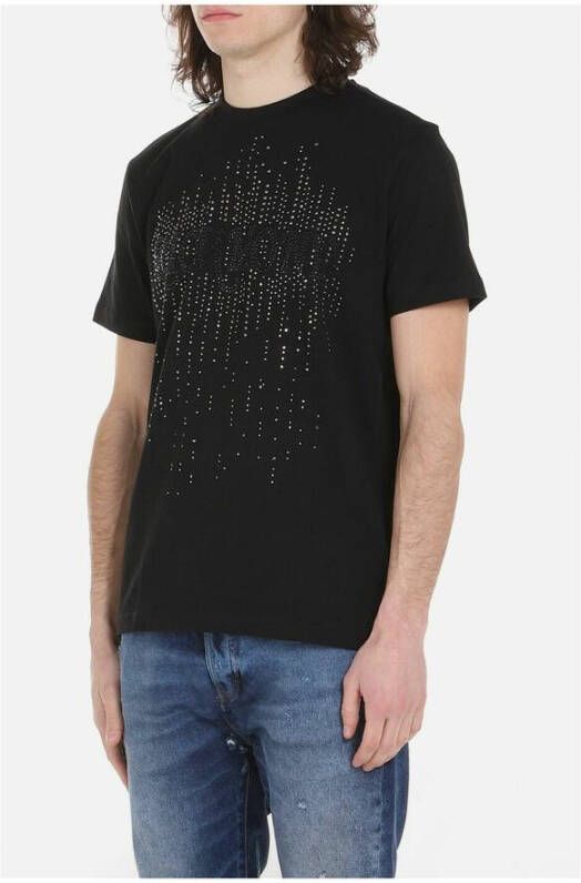 John Richmond T-shirt con borchie Zwart Heren