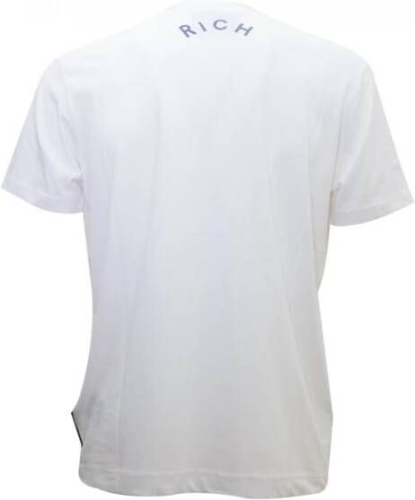 John Richmond Multicolor Tekst T-Shirt White Heren - Foto 2