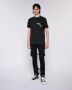 John Richmond Logo Print T-Shirt Zwart Heren - Thumbnail 2