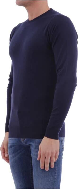 John Smedley Knitwear Blauw Heren
