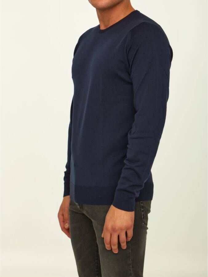 John Smedley Knitwear Blauw Heren