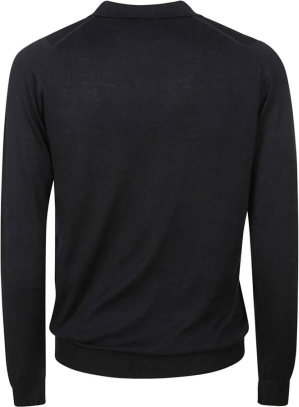 John Smedley Long Sleeve Tops Blauw Heren