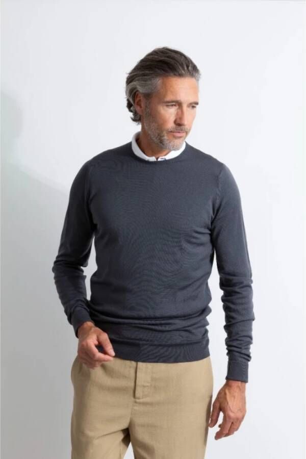John Smedley Sweatshirt Grijs Heren