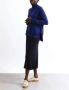 John Smedley Ontspannen pasvorm Merino Wol Jersey Blauw Dames - Thumbnail 2