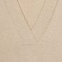 John Smedley Beige Wrap Jersey met Diepe V-Hals en Ribdetails Beige Dames - Thumbnail 2