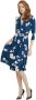 Joseph Ribkoff Dagjurken 203551 3206 Blauw Dames - Thumbnail 2