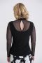 Joseph Ribkoff 204378 11 Blouse Zwart Dames - Thumbnail 2