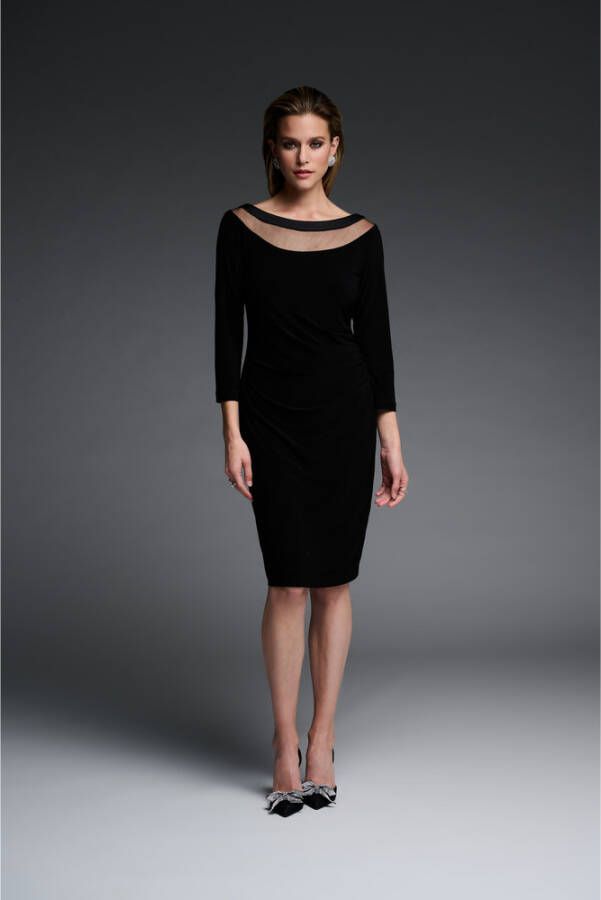 Joseph Ribkoff Midi Jurken 223747 11 Zwart Dames