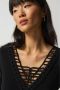 Joseph Ribkoff Stijlvolle 233124 Blouse voor Moderne Vrouwen Zwart Dames - Thumbnail 2