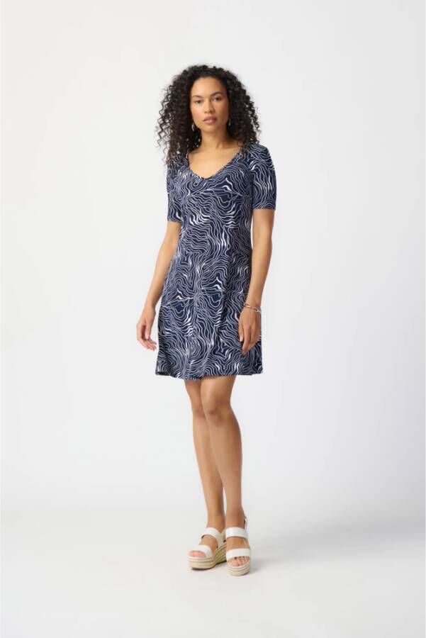 Joseph Ribkoff Stijlvolle Jurk 241293 Blue Dames