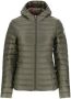 Jott Lichtgewicht Gewatteerde Parka Jas Groen Dames - Thumbnail 2