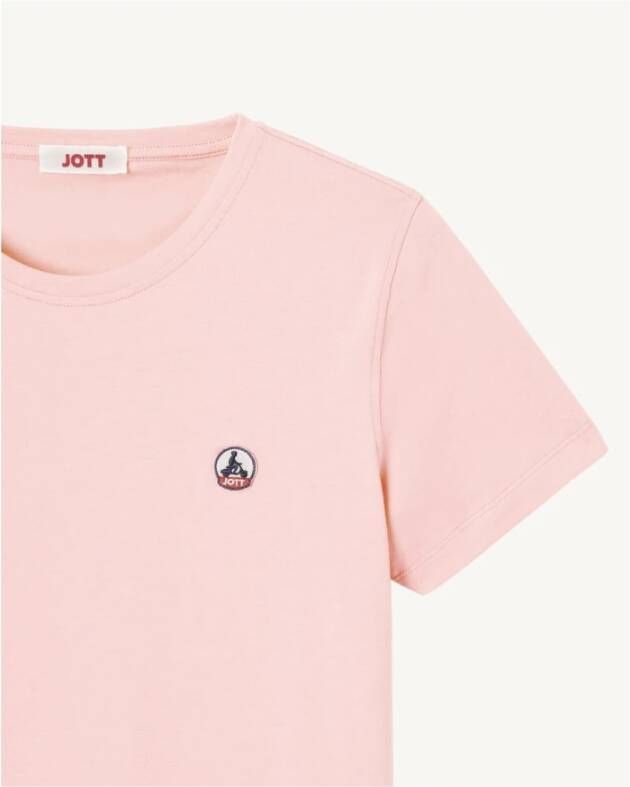Jott Biologisch Katoenen Basic T-Shirt Rosas Roze Dames