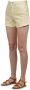 Jucca Katoenen shorts met knoop en rits White Dames - Thumbnail 2