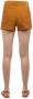 Jucca Katoenen shorts met knoop en rits Brown Dames - Thumbnail 2