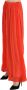 Jucca Orange Crepe Pleated Trapeze Viscose Maxi Skirt Oranje Dames - Thumbnail 2