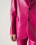 Jucca Satijnen jasje met contrastknopen Gemaakt in Italië Roze Dames - Thumbnail 2