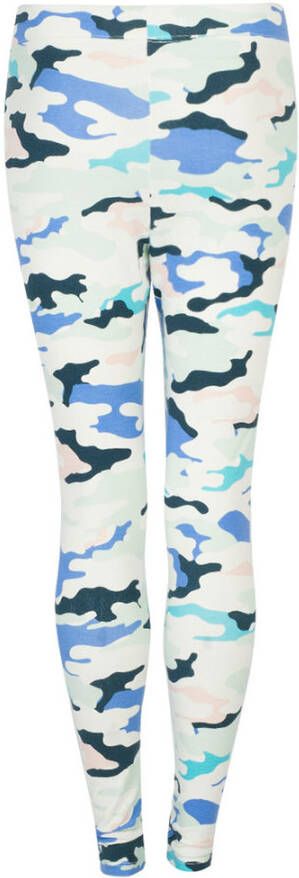 Juicy Couture Leggingsit Slim Fit Leggings met camouflage patroon Blauw Dames