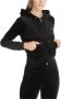 Juicy Couture Zwarte Velvet Hoodie met Zilveren Strass Logo Black Dames - Thumbnail 2