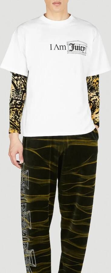 Juicy Couture Rhinestoned Cowboys Tie Dye Track Pants Groen Heren