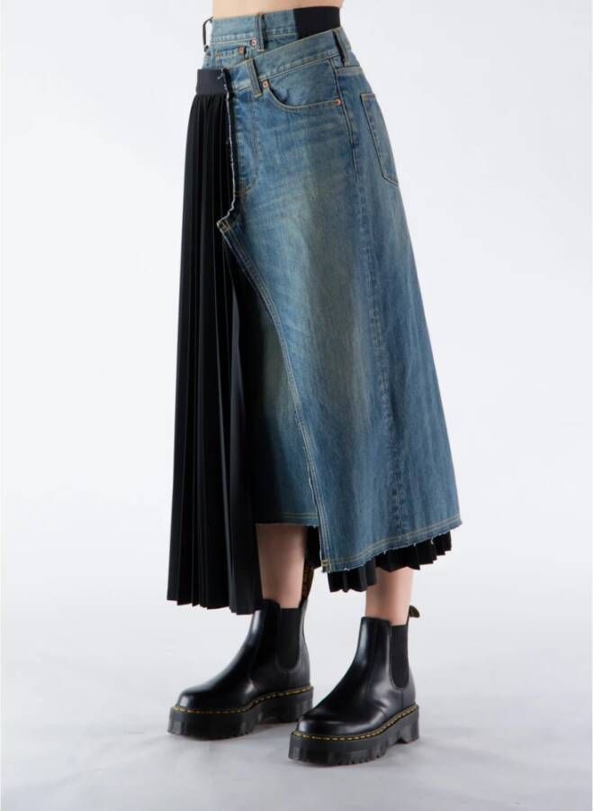 Junya Watanabe Midi Skirts Zwart Dames