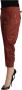 Just Cavalli Brown Lurex Mid Waist Cotton Cropped Capri Pants Brown Dames - Thumbnail 2