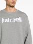 Just Cavalli Basic Dames Sweatshirt met Contrast Logo Black Gray Dames - Thumbnail 2