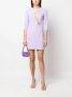 Just Cavalli Korte Paarse Jurk met 3 4 Mouwen Purple Dames - Thumbnail 2