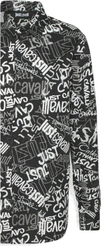 Just Cavalli Shirts Zwart Heren