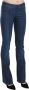 Just Cavalli Versleten Bootcut Denim Jeans Blue Dames - Thumbnail 2