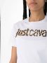 Just Cavalli Stijlvolle witte katoenen T-shirt voor vrouwen White Dames - Thumbnail 2