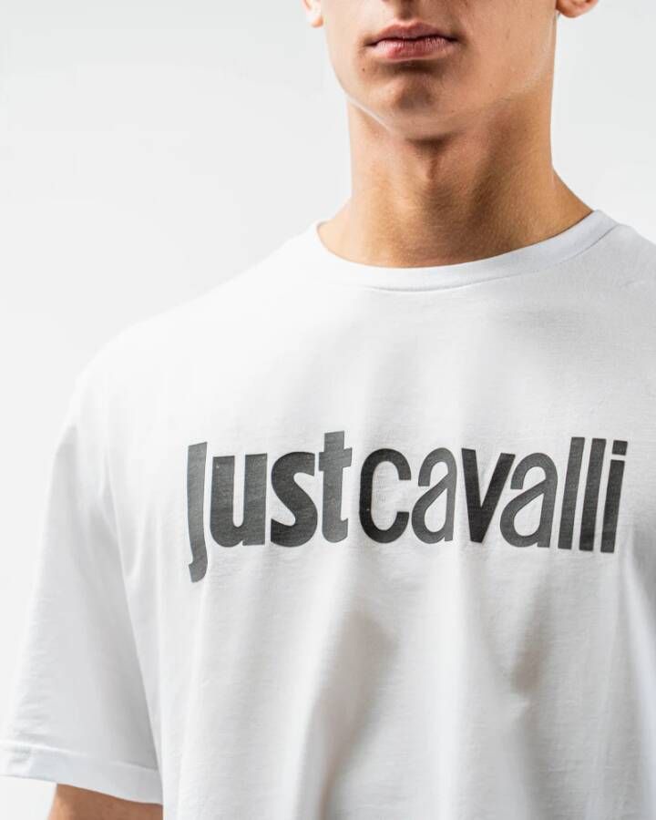 Just Cavalli T-Shirt Magliette Wit Heren