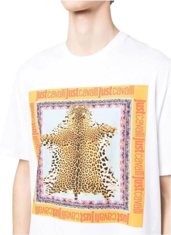 Just Cavalli T-Shirts Wit Heren