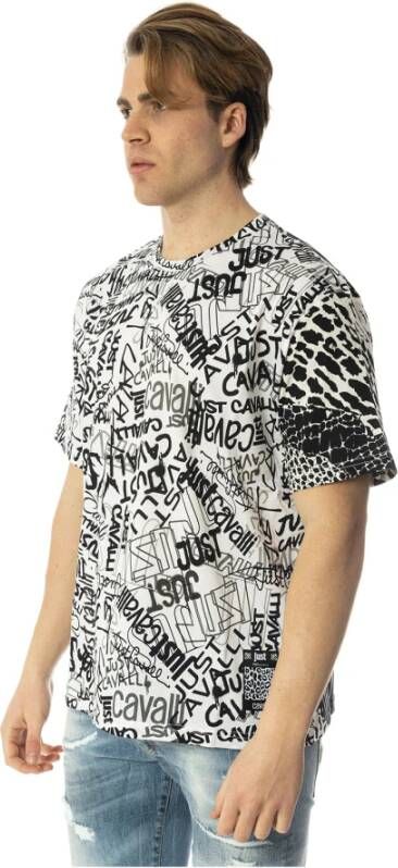 Just Cavalli T-Shirts Wit Heren