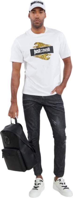 Just Cavalli T-Shirts Wit Heren