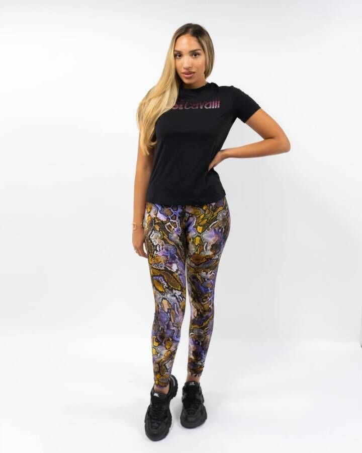Just Cavalli T-shirt Zwart Dames