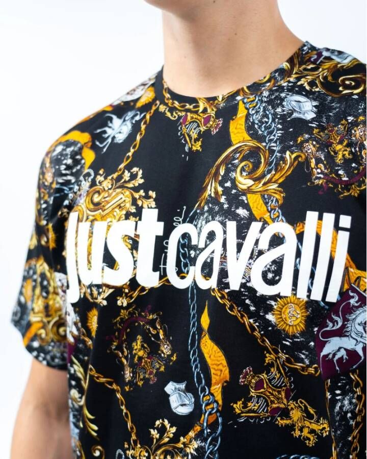 Just Cavalli T-shirt Zwart Heren