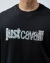 Just Cavalli Zwarte Sweatshirts voor Heren Aw23 Black Heren - Thumbnail 4