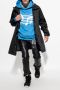 Just DON Blauwe Bedrukte Hoodie met Stave Print Blue Heren - Thumbnail 2