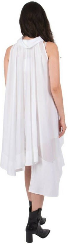 JW Anderson Upgrade je garderobe met deze prachtige Asymmetrische Hem Bustier Jurk Wit Dames