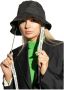JW Anderson Zwarte Nylon Bucket Hat Trendy Model Black Dames - Thumbnail 5